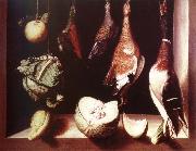 Juan Sanchez-Cotan still life with game fowl oil painting on canvas